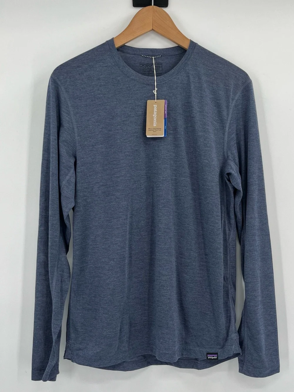 NWT Patagonia Capilene Cool Trail Long Sleeve Hiking Shirt Men’s blue S Gorpcore - Picture 1 of 13